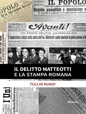 cover image of Il delitto Matteotti e la stampa romana